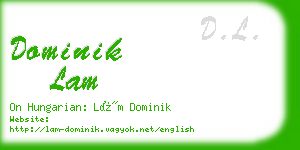 dominik lam business card